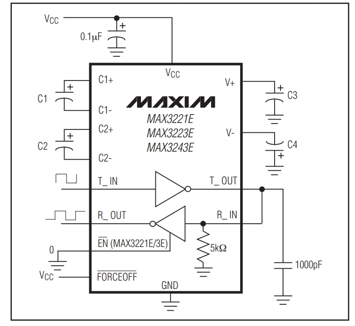 MAX3221EEAE TG1Z